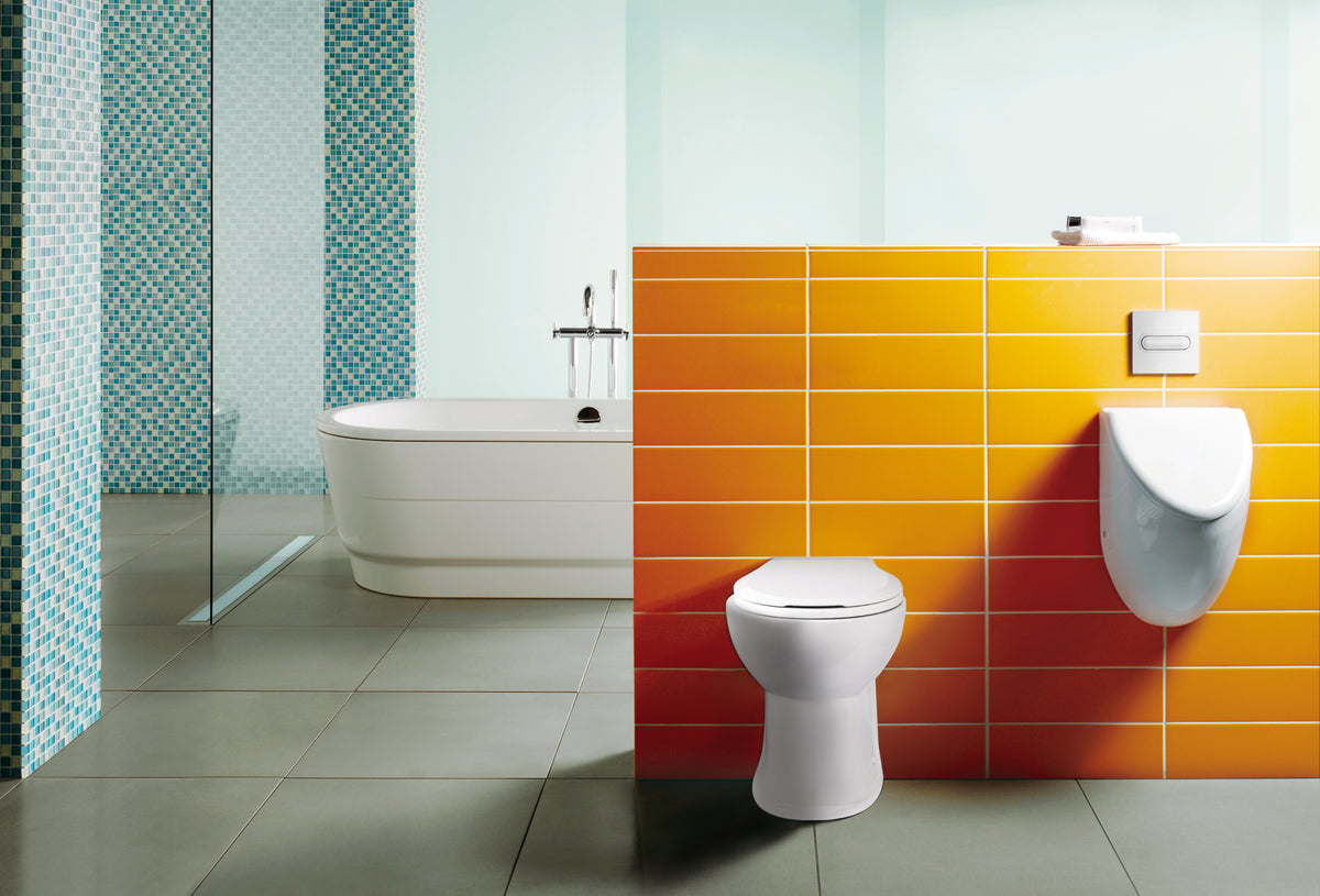 WC Broyeur intégré silencieux - Toilette céramique avec Broyeur et pompe de  relevage intégré AQUAMATIX